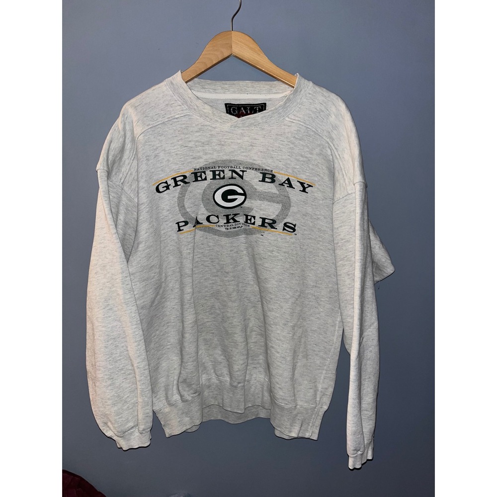 Galt Sand Green Bay Packers Sweatshirt Grey Large NFL 1996‎